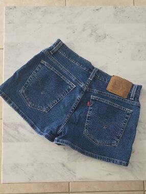 Vintage Levi's Dark Blue Denim Women's Classic Cutoff Shorts